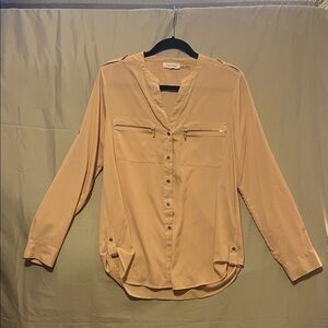 Calvin Klein Light Tan Button-Down Shirt